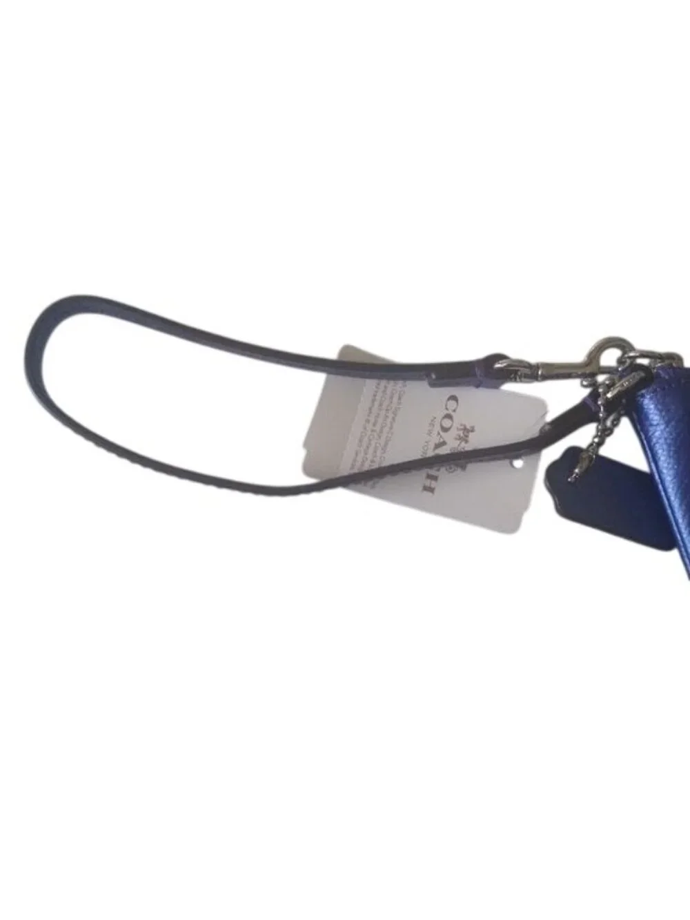 Coach F53429 SV/Metallic Purple Iris Corner Zip Wristlet